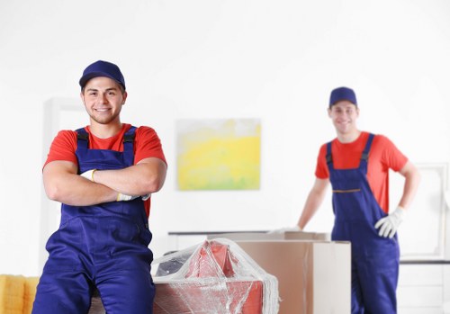 Man and van service helping with a residential move in South Kensington