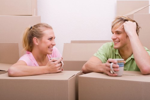 Professional removals team planning a move in South Kensington